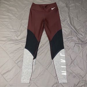 Nike plum dri fit leggings